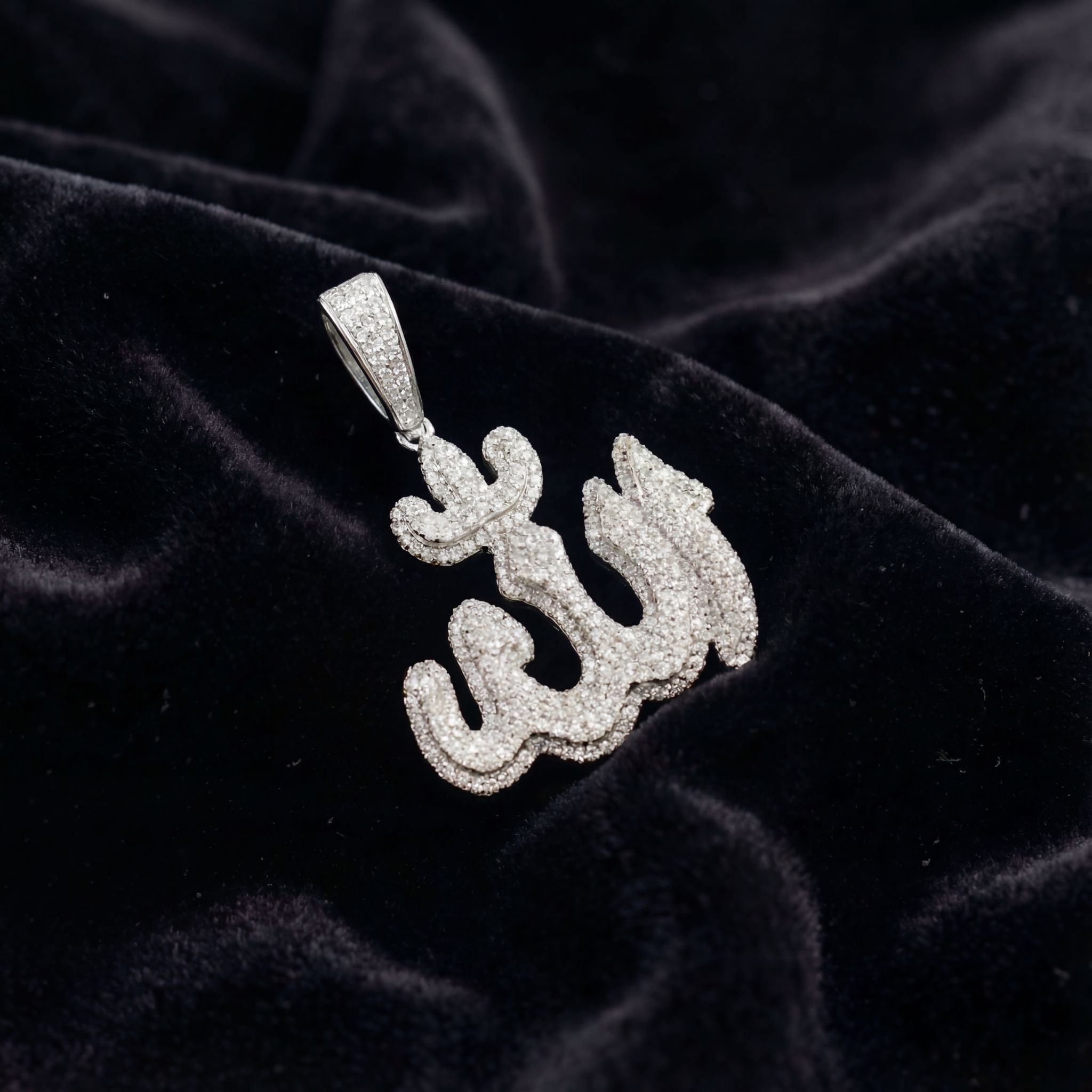 Iced Arabic Script Pendant