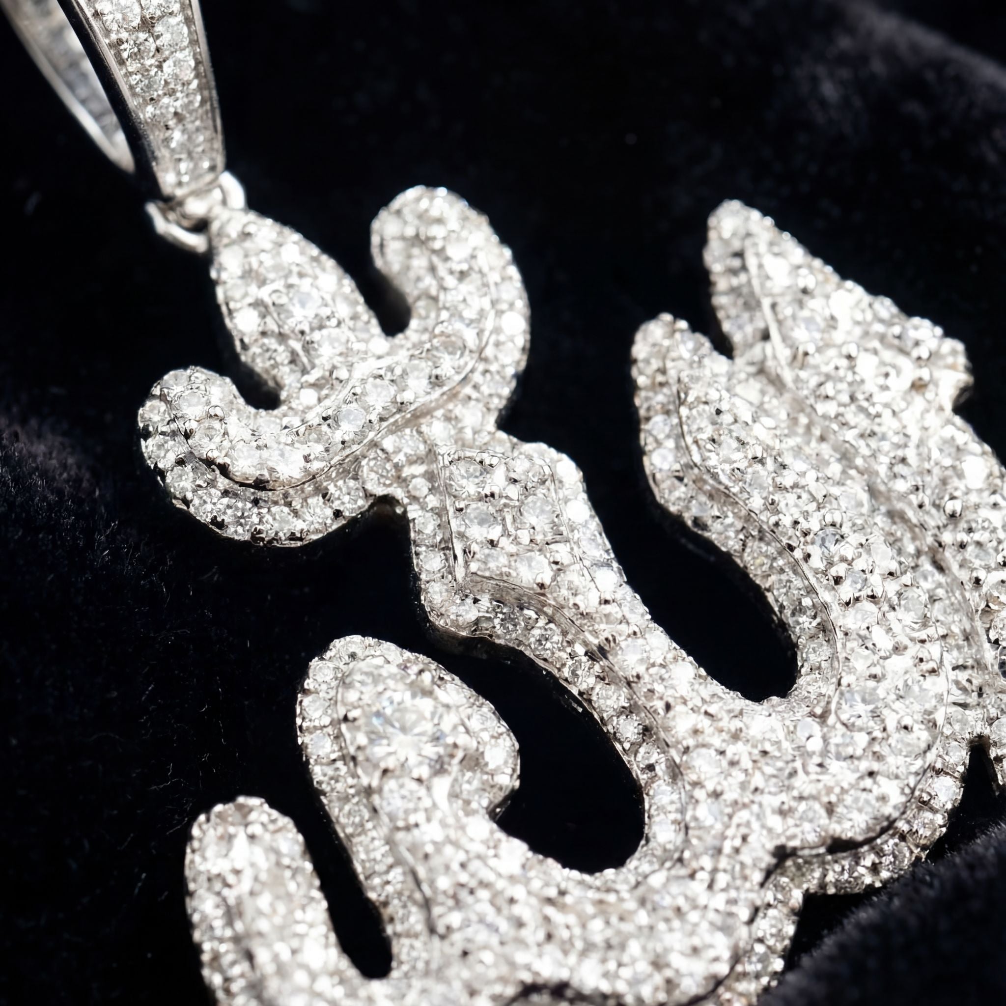 Iced Arabic Script Pendant