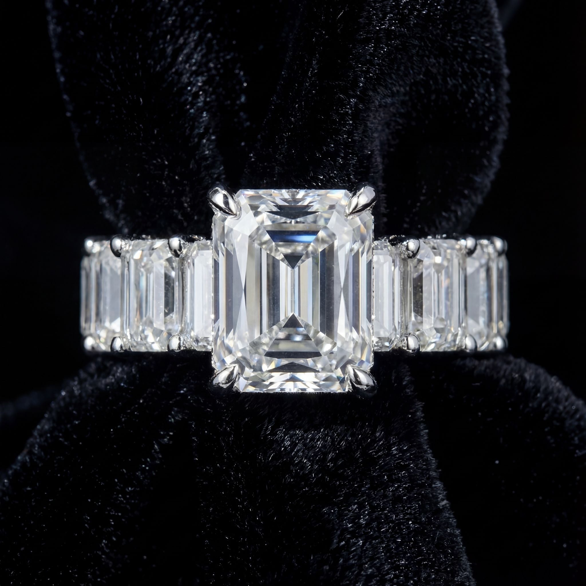 Royal Emerald Eternity Ring