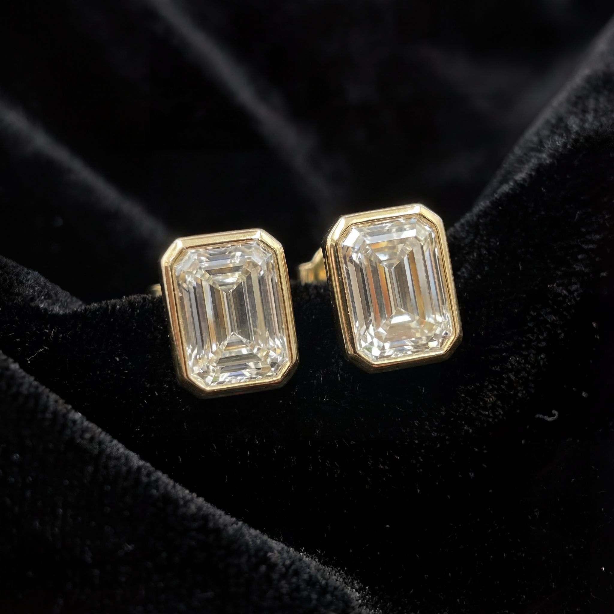 Emerald cut Earrings