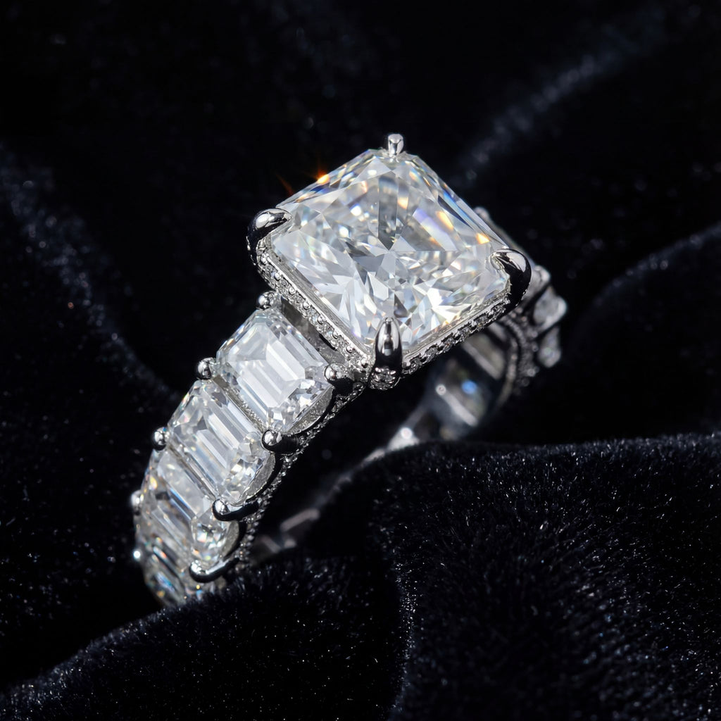 Royal Emerald Eternity Ring