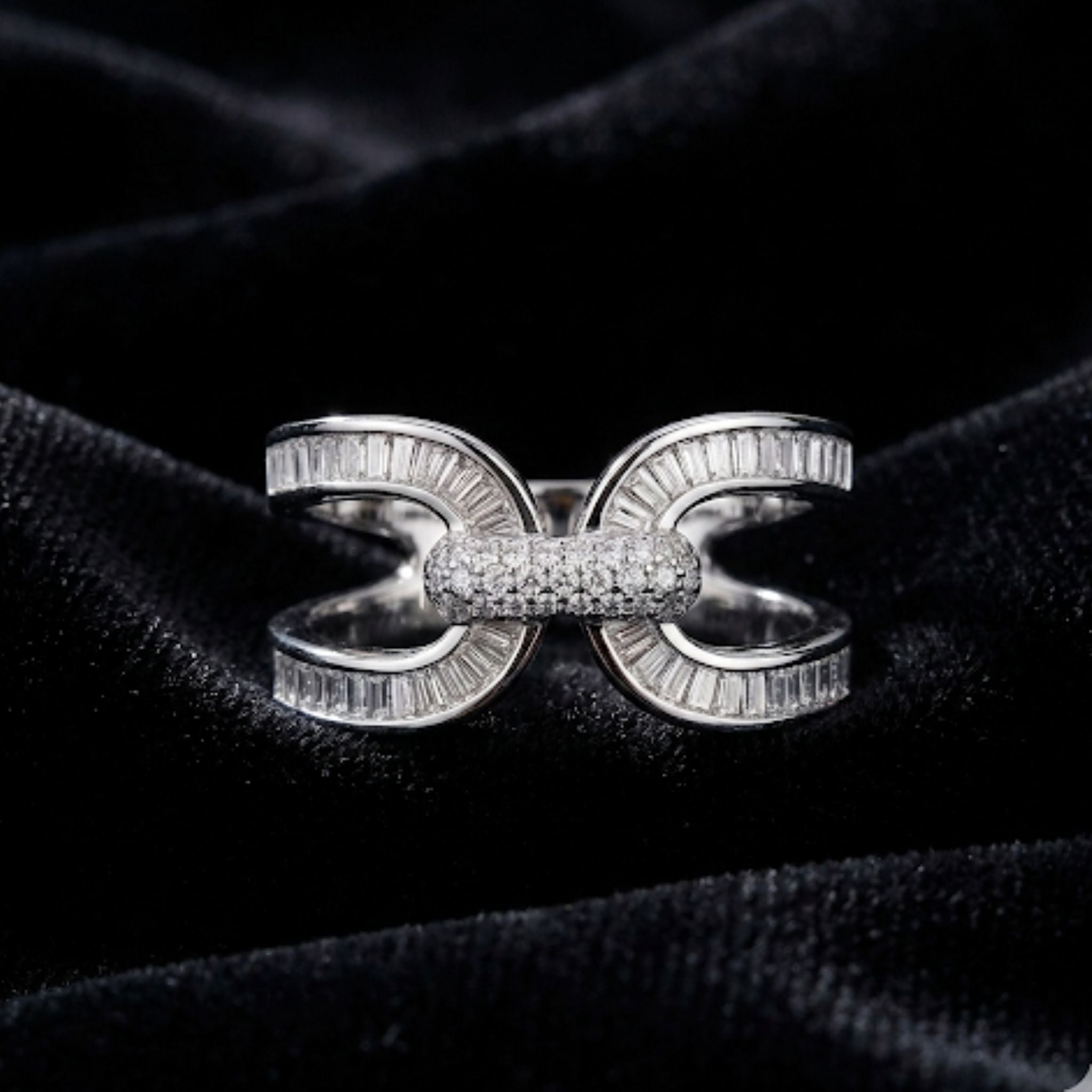 silver moissanite RING – ICE CULTURE