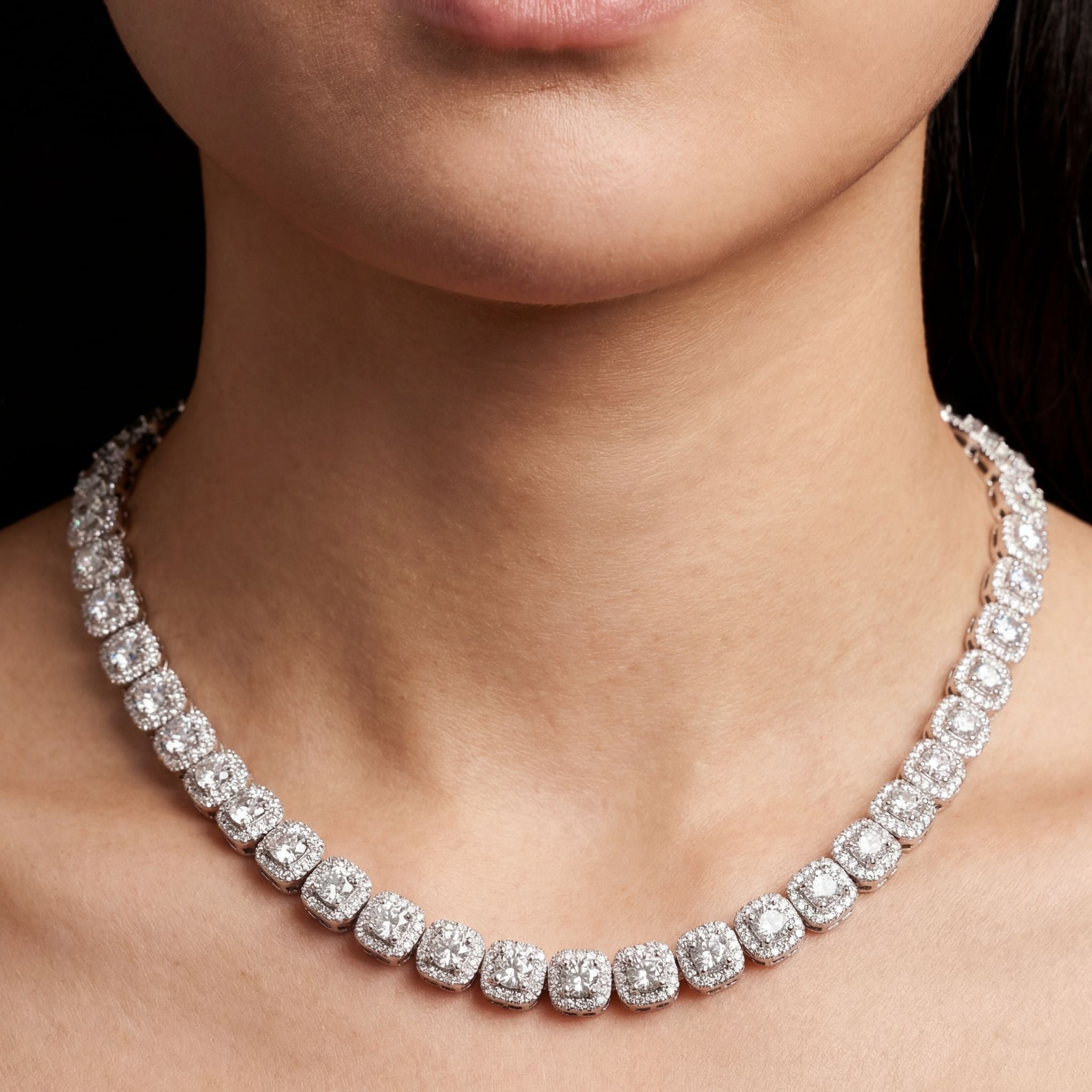 MIX TENNIS CHAIN NECKLACE